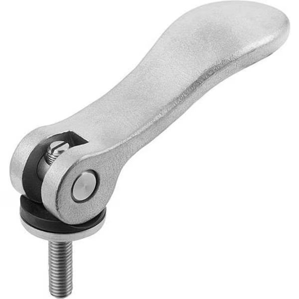 Adjustable Cam Levers with external thread, all stainless steel, inch, Kipp, Mfr#: K0647.05123AEX15